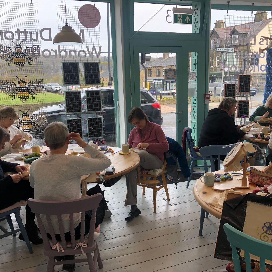 Crewelwork workshops Duttons for Buttons